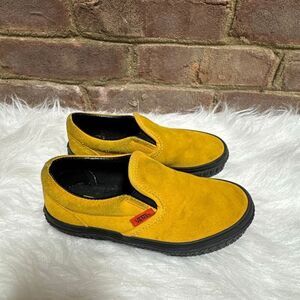 Vans Kids Mango Suede Size 13 Yellow Classic Slip On Sneakers